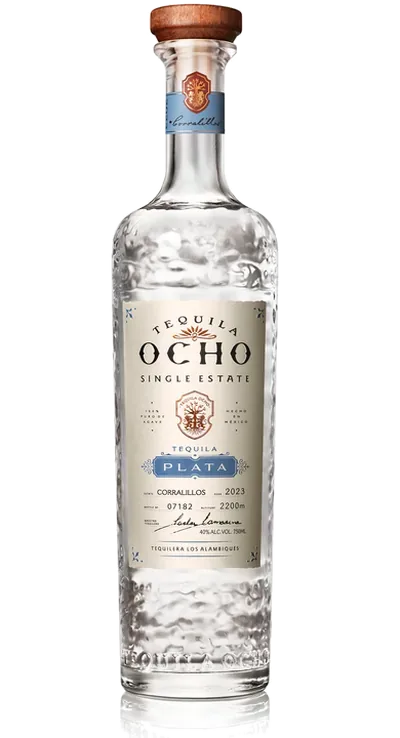 Ocho Tequila Plata のボトル