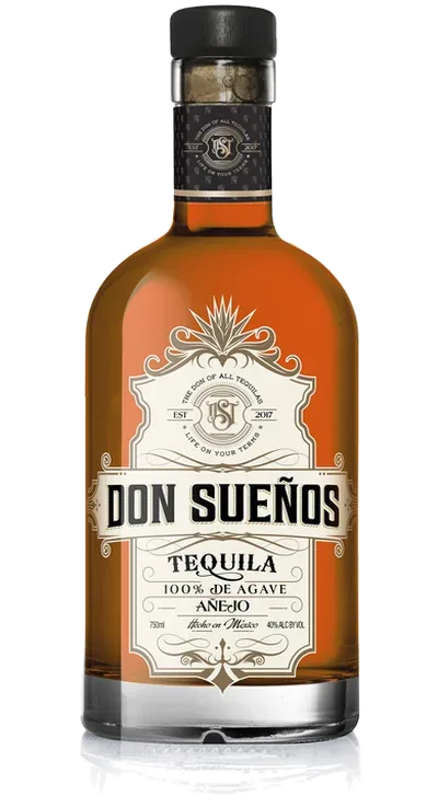 Don Sueños Tequila Añejo のボトル