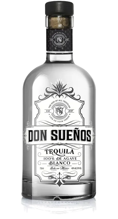 Don Sueños Tequila Blanco のボトル