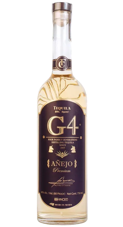 Tequila G4 Añejo のボトル