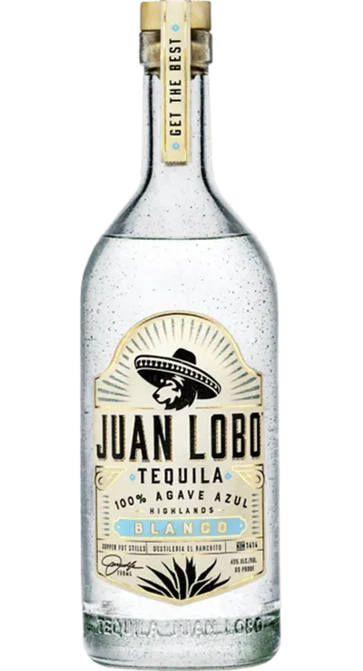 Juan Lobo Blanco Tequila のボトル
