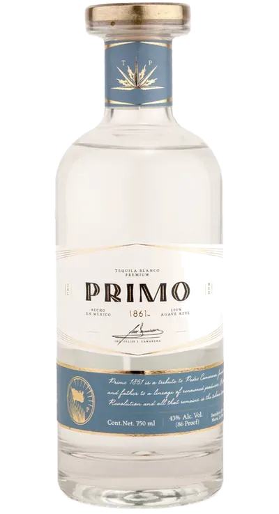 Tequila Primo 1861 Blanco (NOM 1579) のボトル